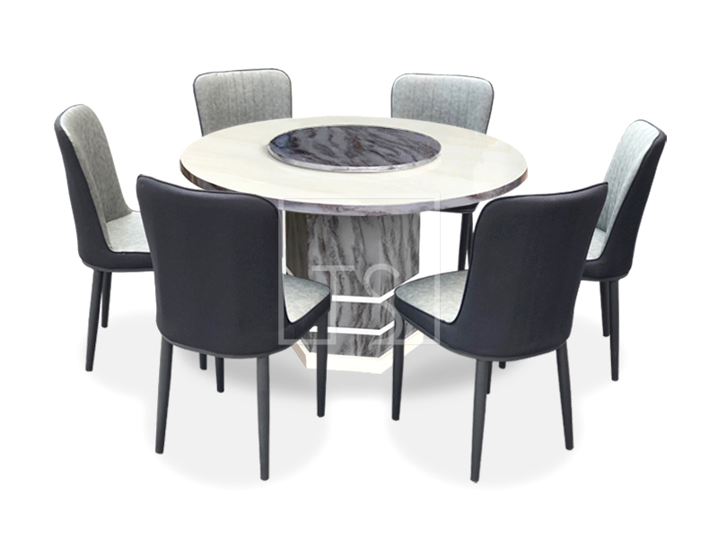 Furniture Jb Sg 1 6 Piece Dining Set Royce Furniture Jb Sg 1 6 Piece Dining Set, Round Dining Table With Lazy Susan