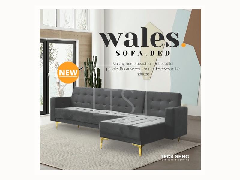 WALES L Shape Sofa Bed